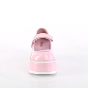 vegan 8,5 cm DemoniaCult DOLLIE-01 mary jane pumps rosa