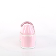 vegan 8,5 cm DemoniaCult DOLLIE-01 mary jane pumps rosa