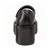 vegan 8,5 cm DemoniaCult DOLLIE-01 svarte mary jane pumps