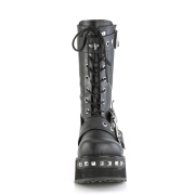 vegan 8,5 cm TRASHVILLE-250 demonia støvler - unisex platåstøvler