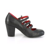 vegan 8 cm VIVIKA-38-2 gothic maryjane pumps med flaggermusvinger
