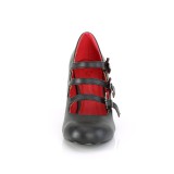 vegan 8 cm VIVIKA-38-2 gothic maryjane pumps med flaggermusvinger