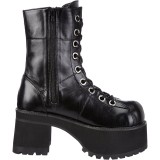 vegan 9,5 cm RANGER-301 demoniacult alternative plat�boots svart