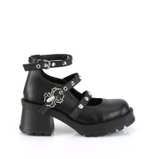 vegan blokkh�l 7 cm DemoniaCult BRATTY-30 chunky h�l plat�sko