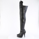 vegan boots 13 cm SEDUCE-3080 l�rh�ye boots med spenner