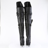 vegan boots 13 cm SEDUCE-3080 l�rh�ye boots med spenner