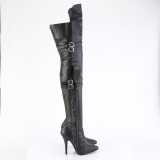vegan boots 13 cm SEDUCE-3080 l�rh�ye boots med spenner