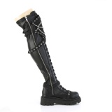 vegan milit�rst�vler 6,5 cm RENEGADE-320 l�rh�ye boots med spenner