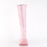 vegan rosa 13 cm DYNAMITE-218 emo punk wedge plat�st�vler med kileh�ler