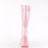 vegan rosa 13 cm DYNAMITE-218 emo punk wedge plat�st�vler med kileh�ler