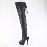 vegan sn�reboots 15 cm DELIGHT-4019 l�rh�ye st�vler �pen t� med sn�ring