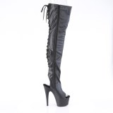 vegan sn�reboots 18 cm ADORE-3017 l�rh�ye st�vler �pen t� med sn�ring