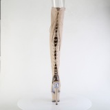 vegan sn�reboots 18 cm SPECTATOR-3030 beige l�rh�ye st�vler �pen t� med sn�ring