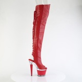 vegan sn�reboots 18 cm SPECTATOR-3030 r�de l�rh�ye st�vler �pen t� med sn�ring