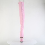 vegan sn�reboots 18 cm SPECTATOR-3030 rosa l�rh�ye st�vler �pen t� med sn�ring