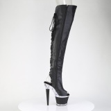 vegan sn�reboots 18 cm SPECTATOR-3030 svarte l�rh�ye st�vler �pen t� med sn�ring