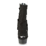 vegan suede 15 cm DELIGHT-1014 �pen t� ankel booties