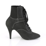 vegan svart 10 cm DREAM-1022 ankel booties for menn
