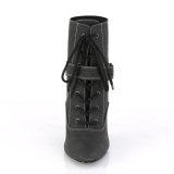 vegan svart 10 cm DREAM-1022 ankel booties for menn