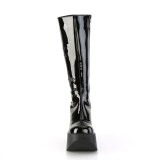 vegan svart 13 cm DYNAMITE-218 emo punk wedge plat�st�vler med kileh�ler