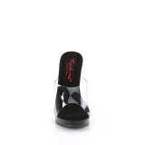vinyl 12,5 cm GLORY-501 svarte mules h�ye h�ler