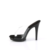 vinyl 12,5 cm GLORY-501 svarte mules h�ye h�ler