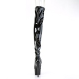 vinyl 18 cm ADORE-3011 �pen t� overknee st�vler - pole dance overknees