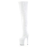 vinyl crotch 20 cm FLAMINGO-4000 hvite l�rh�ye plat�st�vler h�ye h�ler