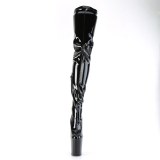 vinyl crotch 20 cm FLAMINGO-4000 svarte l�rh�ye plat�st�vler h�ye h�ler